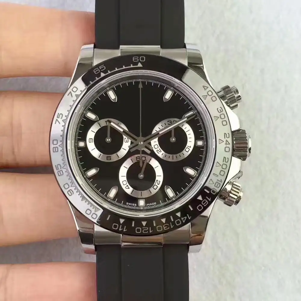 U1 factory AAA high quality luxury men's watch DAY TONA m116519ln-0025 series 40MM black dial 2813 automatic movement wristwatch
U1 factory AAA high quality luxury men's watch DAY TONA m116519ln-0025 series 40MM black dial 2813 automatic movement wristwatch