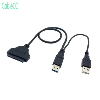 50cm USB 3.0 to SATA 22 Pin Cable for 2.5" Hard Disk Driver with Extral USB Power Cable
50cm USB 3.0 to SATA 22 Pin Cable for 2.5" Hard Disk Driver with Extral USB Power Cable