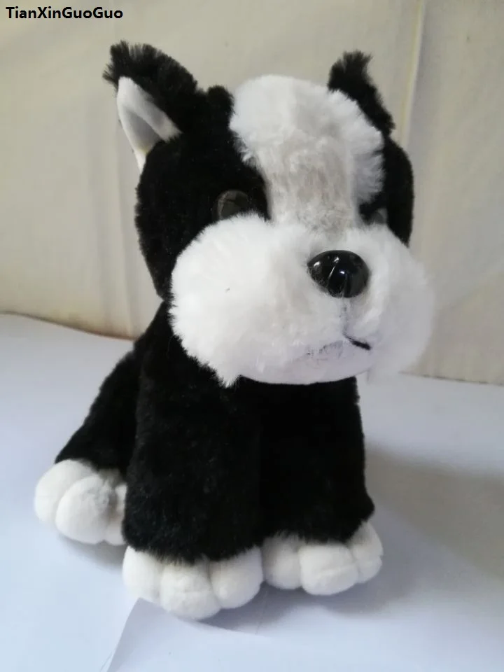 about 20cm black cartoon bulldog plush toy lovely dog soft doll baby birthday gift w2930 | Игрушки и хобби