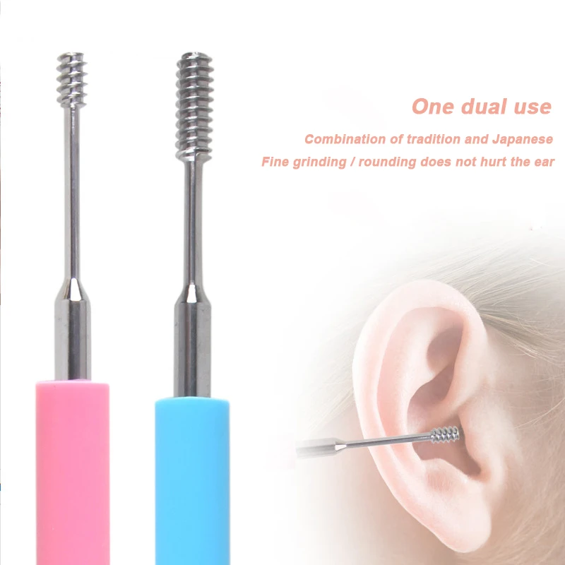 OPHAX 1pcs Stainless steel silicone Case Portable Double Head Spiral Cleaner Ring ear spoon
OPHAX 1pcs Stainless steel silicone Case Portable Double Head Spiral Cleaner Ring ear spoon