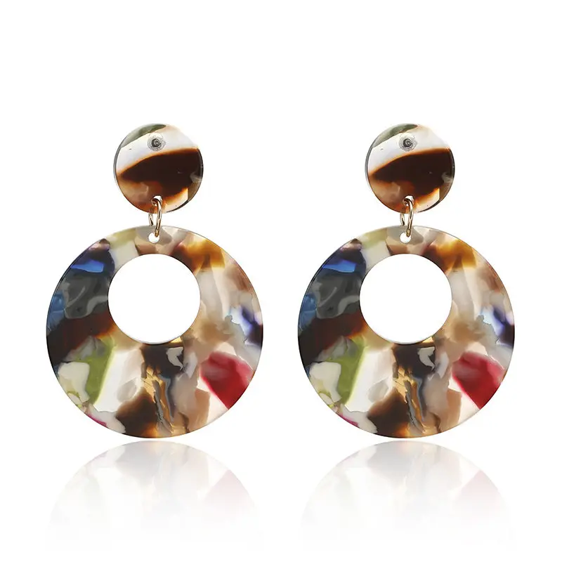 New Fashion Tortoise Color Leopard Print Acrylic Acetic Acid Sheet Geometric Circle Square Long Drop Earrings for Women
New Fashion Tortoise Color Leopard Print Acrylic Acetic Acid Sheet Geometric Circle Square Long Drop Earrings for Women