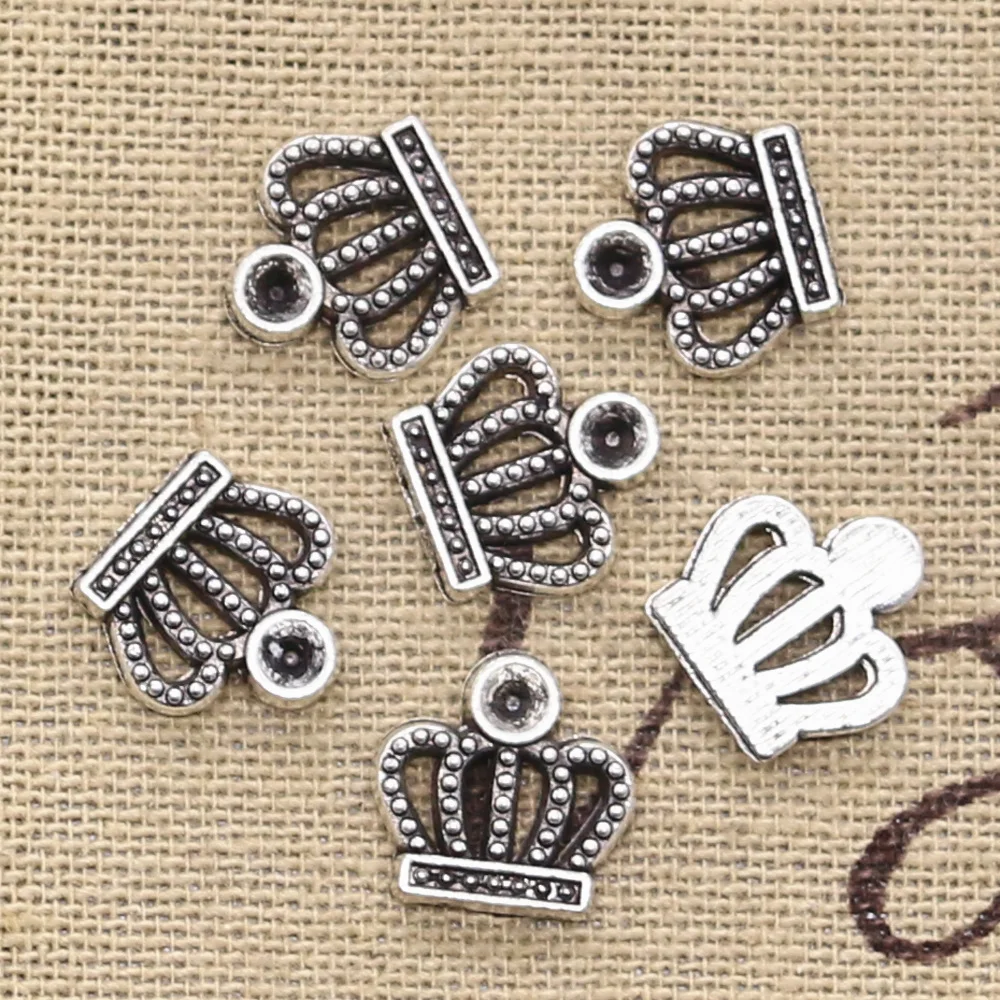 15pcs Charms lovely crown 12x12mm Antique Making pendant fit,Vintage Tibetan Silver Bronze,DIY bracelet necklace
15pcs Charms lovely crown 12x12mm Antique Making pendant fit,Vintage Tibetan Silver Bronze,DIY bracelet necklace