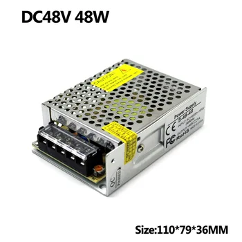 Variable Power Supply DC 48V 1A 48W Switching Switch Driver Transformer 100-240V AC TO DC48V SMPS for CCTV CNC Stepper Motors
Variable Power Supply DC 48V 1A 48W Switching Switch Driver Transformer 100-240V AC TO DC48V SMPS for CCTV CNC Stepper Motors