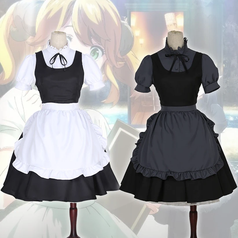 Anime Restaurant to Another World Isekai Shokudou Aletta Halloween Cosplay Costume Women Cute Maid Lolita Dress Black White Set
Anime Restaurant to Another World Isekai Shokudou Aletta Halloween Cosplay Costume Women Cute Maid Lolita Dress Black White Set