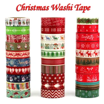 1PC Kawaii Christmas Washi Tape Set Rice Paper DIY Planner Adhesive Tape 1.5cm*10m Masking Tape School Supplies Stationery
1PC Kawaii Christmas Washi Tape Set Rice Paper DIY Planner Adhesive Tape 1.5cm*10m Masking Tape School Supplies Stationery