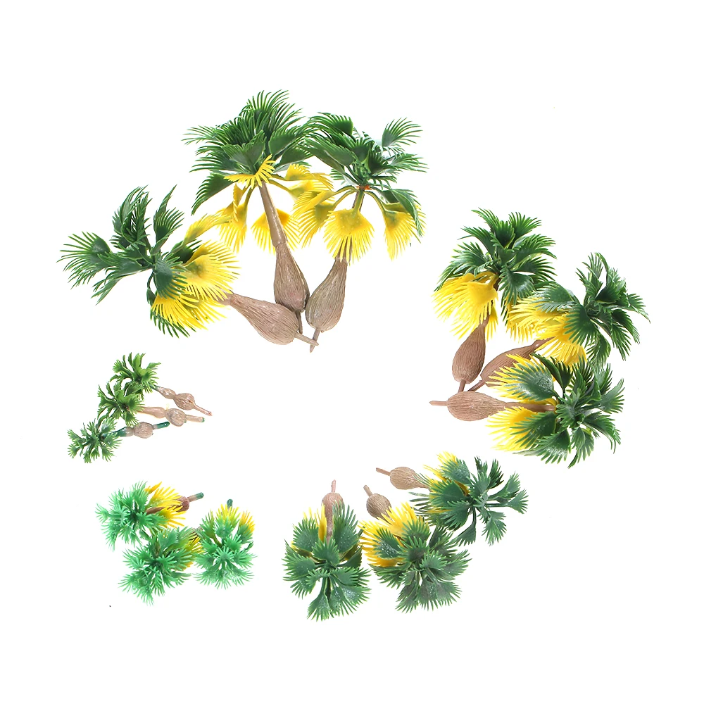 15pcs Miniature Landscape Scenery Layout Model Train Palm Trees Rain Forest Scale 1: 100-1:300 toys
15pcs Miniature Landscape Scenery Layout Model Train Palm Trees Rain Forest Scale 1: 100-1:300 toys
