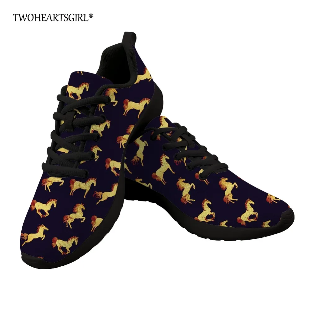 Женская Весенняя дышащая сетчатая обувь twoheart sgirl с принтом Crazy Horse | Обувь