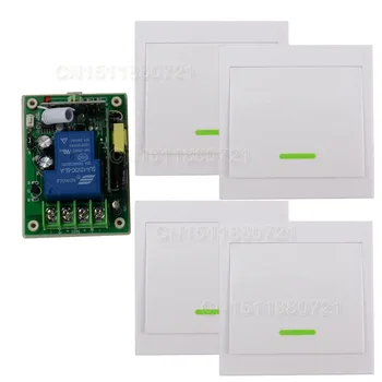 AC85V- 250V 110V 220V 3000W RF Wireless Remote Control Switch System For Smart Home Light With 4PCS Wall Transmitter
AC85V- 250V 110V 220V 3000W RF Wireless Remote Control Switch System For Smart Home Light With 4PCS Wall Transmitter