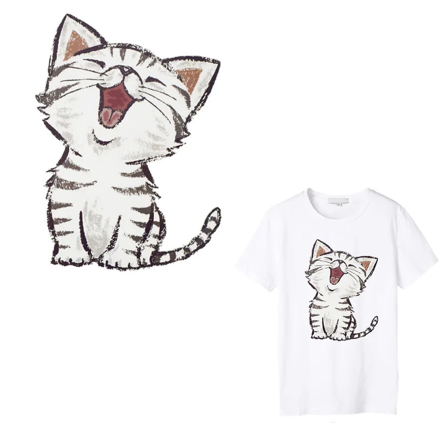 1PCS Cat Thermal Transfer Paper Patch Decoration Animal Sticker for Tshirt Iron on Transfers Patch for Clothes Accessory Cartoon
1PCS Cat Thermal Transfer Paper Patch Decoration Animal Sticker for Tshirt Iron on Transfers Patch for Clothes Accessory Cartoon