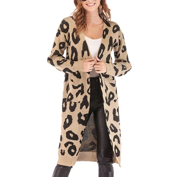 Leopard Knitted Sweater Women Long Cardigan Christmas Sweater Coat Fashion 2018 Autumn Winter Print Jumpers Ladies Knitwear
Leopard Knitted Sweater Women Long Cardigan Christmas Sweater Coat Fashion 2018 Autumn Winter Print Jumpers Ladies Knitwear