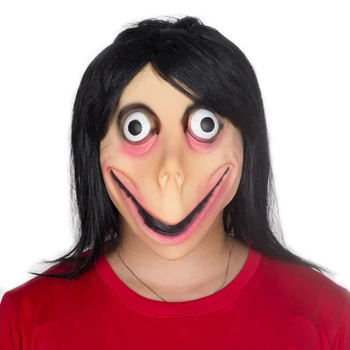 2019 New Scary Momo Hacking Game Horror Latex Mask Full Head Momo Mask Big Eye With Long Wigs
2019 New Scary Momo Hacking Game Horror Latex Mask Full Head Momo Mask Big Eye With Long Wigs