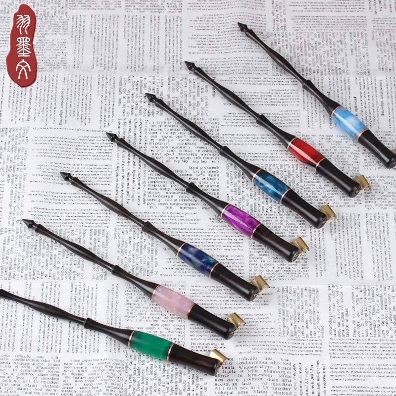 English Calligraphy Dip Pen ESER Red Wood Resin Splicing Round Body Italy Spencer Point
English Calligraphy Dip Pen ESER Red Wood Resin Splicing Round Body Italy Spencer Point