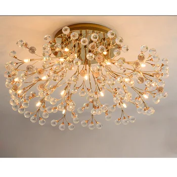 ZX Europe Type Crystal Ceiling Lamp Circular Dining Room Living Room G4 LED Lighting Gold/Silver Flower Creative American Lamp
ZX Europe Type Crystal Ceiling Lamp Circular Dining Room Living Room G4 LED Lighting Gold/Silver Flower Creative American Lamp