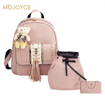 3pcs/set Women Backpack PU Leather Backpack Teenager Girls Backpacks Shoulder Bag Vintage Bagpack Mochila Feminina
3pcs/set Women Backpack PU Leather Backpack Teenager Girls Backpacks Shoulder Bag Vintage Bagpack Mochila Feminina