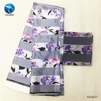 LIULANZHI Silk fabrics african wax 2019 latest design prints nigerian wax ML8X27
LIULANZHI Silk fabrics african wax 2019 latest design prints nigerian wax ML8X27