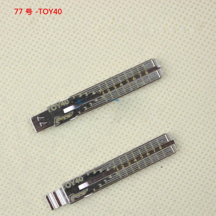 NO.77 TOY40 Replacement Key Blade for lexus Old Car Key Blanks for Ssang yong New inside Groove 4 Track with scale mark
NO.77 TOY40 Replacement Key Blade for lexus Old Car Key Blanks for Ssang yong New inside Groove 4 Track with scale mark