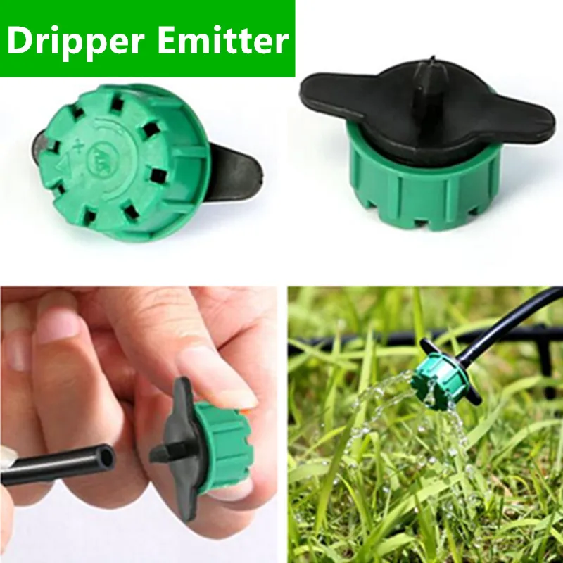 100pcs/pack 8 Hole Flow Adjustable Dripper Garden Emitter 1/4" Inch Barb Connector Greenhouse Potted Drip Irrigation N110
100pcs/pack 8 Hole Flow Adjustable Dripper Garden Emitter 1/4" Inch Barb Connector Greenhouse Potted Drip Irrigation N110