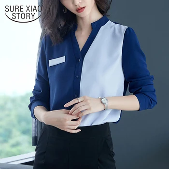 2018 new autumn V neck chiffon shirt women tops and blouses long sleeve OL female blouse fashion loose women's shirt 1095 40
2018 new autumn V neck chiffon shirt women tops and blouses long sleeve OL female blouse fashion loose women's shirt 1095 40