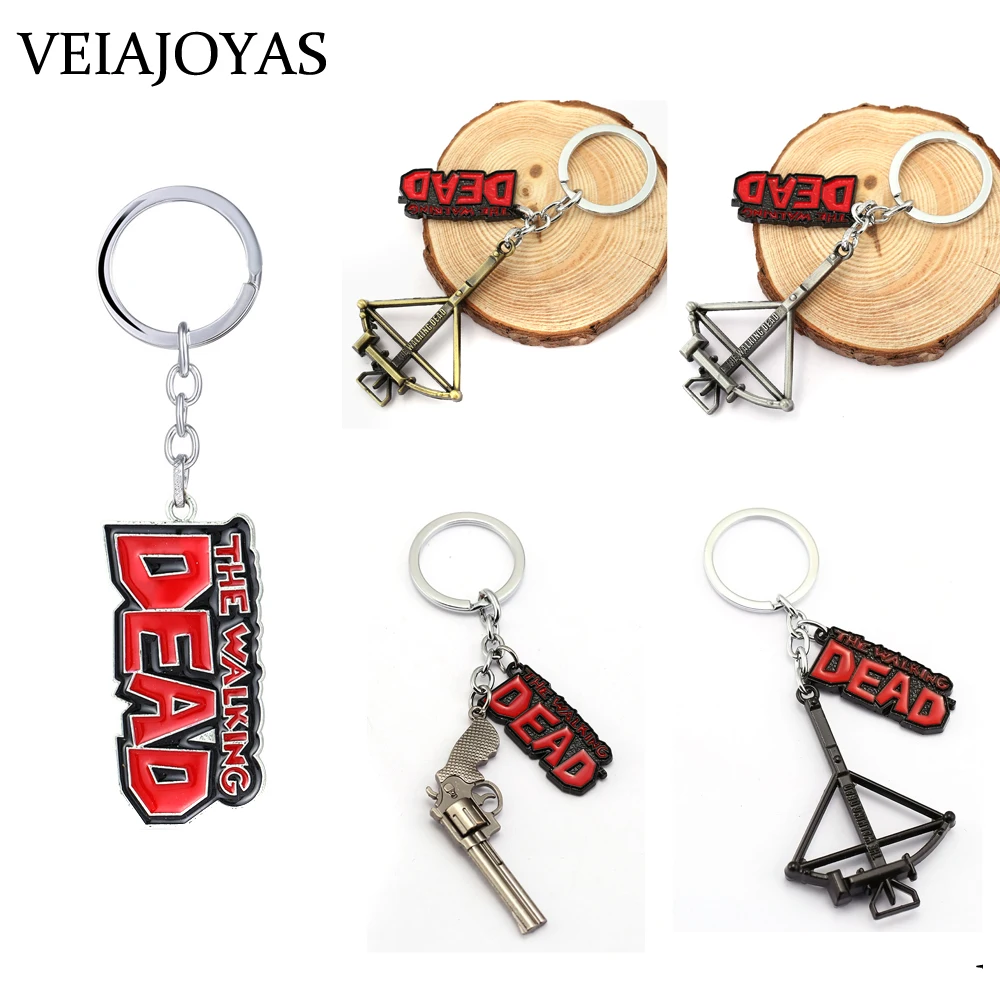 The Walking Dead Keychain Revolver Metal Alloy Crossbow Key Ring Holder Fashion Chaveiro Men Jewelry Birthday Gifts Accessories
The Walking Dead Keychain Revolver Metal Alloy Crossbow Key Ring Holder Fashion Chaveiro Men Jewelry Birthday Gifts Accessories