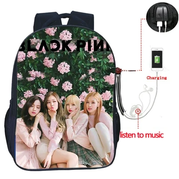 Blackpink USB Charge Backpack Rose Lisa Students Boys Girls Bags Jisoo Jennie Fashion Schoolbag Teens Daily Mochila for Teens
Blackpink USB Charge Backpack Rose Lisa Students Boys Girls Bags Jisoo Jennie Fashion Schoolbag Teens Daily Mochila for Teens