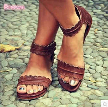 Free shipping 2019 Large size women's shoe with lace strap at the foot loop back zipper euramerican Roman sandals
Free shipping 2019 Large size women's shoe with lace strap at the foot loop back zipper euramerican Roman sandals