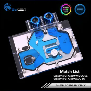 Bykski Full Coverage GPU Water Block For Gigabyte GTX1060 WF2OC GTX1060 IXOC Graphics Card Motherboard AURA N-GV1060MIV2-X
Bykski Full Coverage GPU Water Block For Gigabyte GTX1060 WF2OC GTX1060 IXOC Graphics Card Motherboard AURA N-GV1060MIV2-X