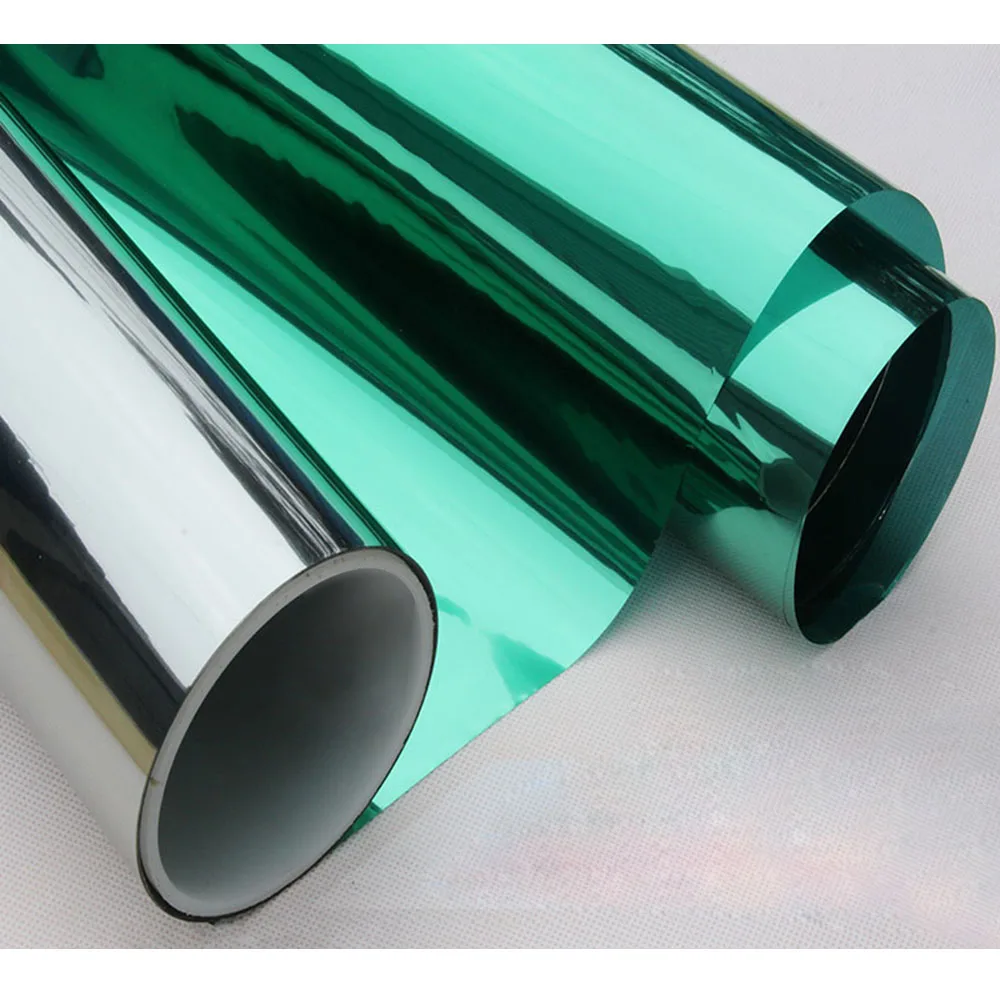 1 52x60 м зеленые серебристые коммерческое стекло 2Mil автомобильная Защита от солнца