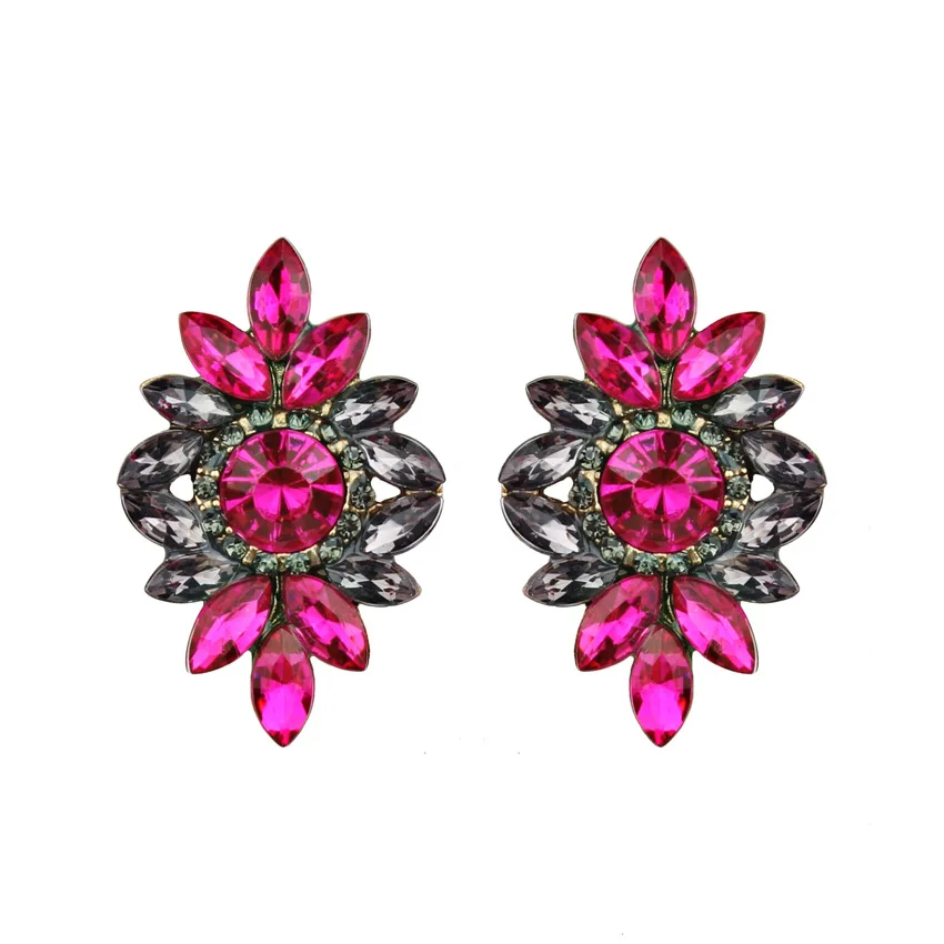 Colorful Charm Stud Earrings Flower Big Brand Design Luxury Rhinestone Starburst Pendant Crystal Gem Statement Earrings Jewelry
Colorful Charm Stud Earrings Flower Big Brand Design Luxury Rhinestone Starburst Pendant Crystal Gem Statement Earrings Jewelry