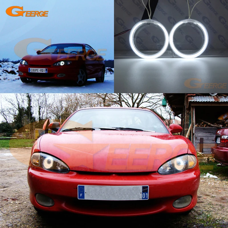 For Hyundai Tiburon Coupe RD1 J2 F2 Excellent Angel Eyes Ultra bright headlight illumination CCFL Angel Eyes kit Halo Ring