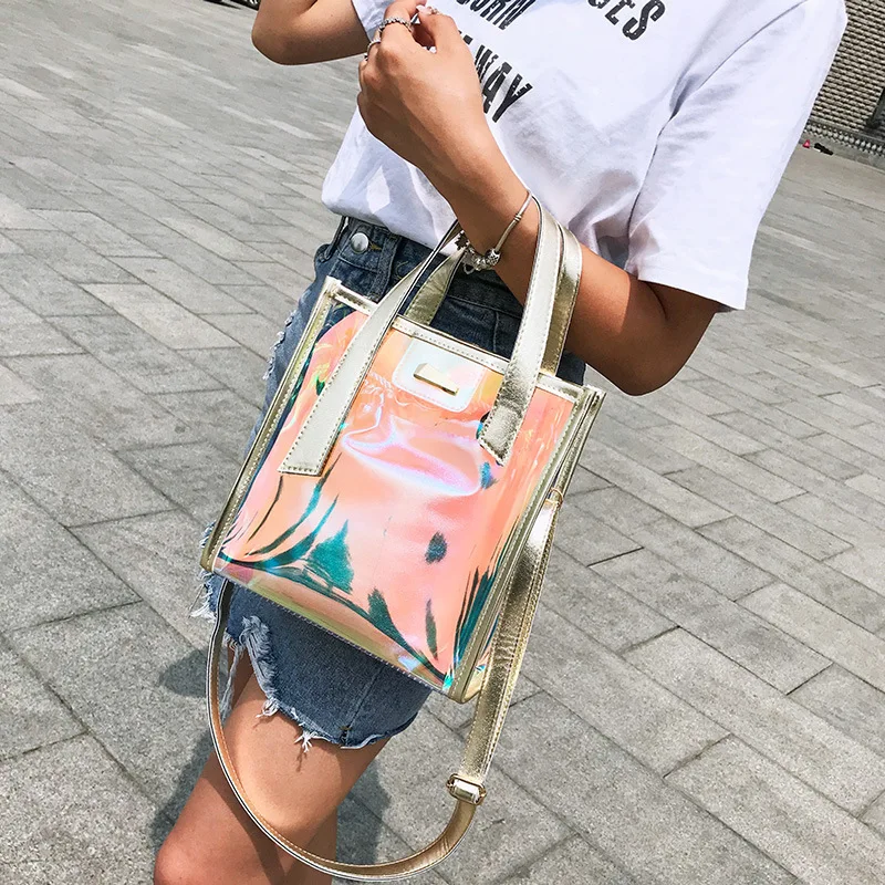 New Summer transparent bag fashion Women Beach Bag 2 pcs Female Messenger Bag Crossbody handbag pack PVC bags for women 2019
New Summer transparent bag fashion Women Beach Bag 2 pcs Female Messenger Bag Crossbody handbag pack PVC bags for women 2019