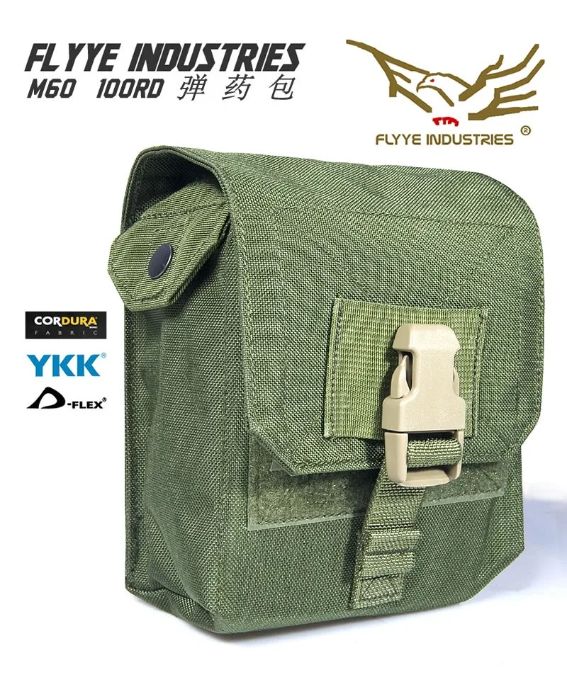 FLYYE FY-PH-M012 M60 100ED Combat Ammunition Ammo Pack MOLLE Tactical Vest Protective Sleeve Attached To The Package
FLYYE FY-PH-M012 M60 100ED Combat Ammunition Ammo Pack MOLLE Tactical Vest Protective Sleeve Attached To The Package