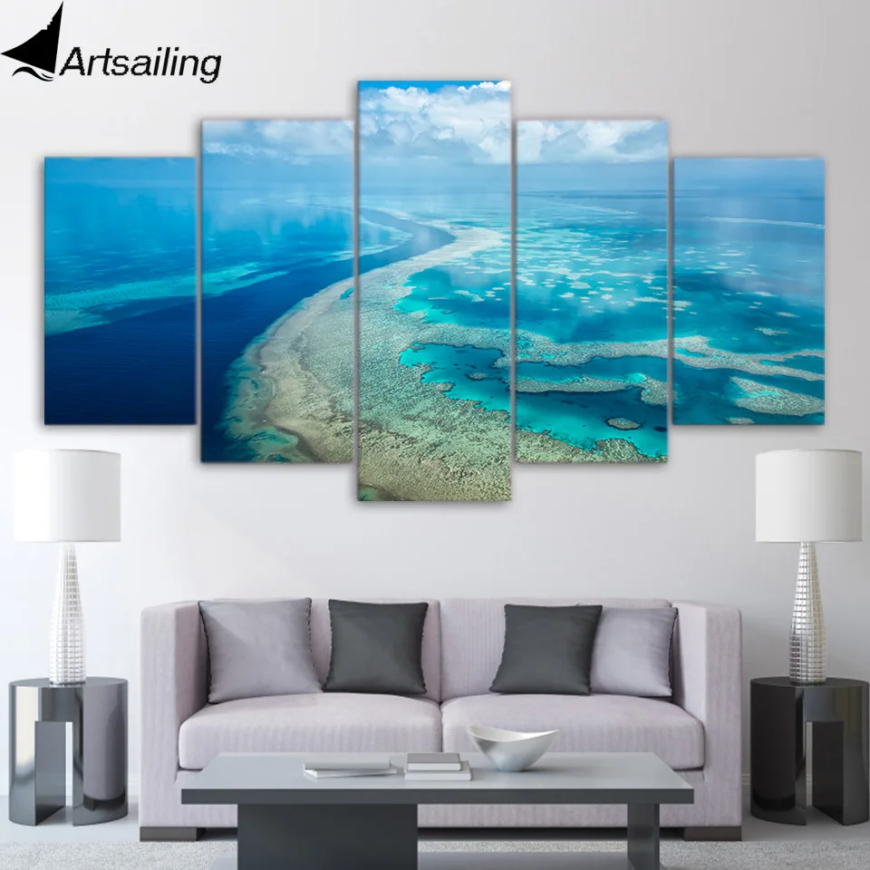 5 Piece Canvas Art HD Print Home Decor great barrier reef Paintings For Living Room Wall Poster Picture Free Shipping UP-2302C
5 Piece Canvas Art HD Print Home Decor great barrier reef Paintings For Living Room Wall Poster Picture Free Shipping UP-2302C
