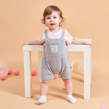 Baby Boys Romper Summer Infant Baby Romper For Boys JumpsuitFaux 2 Piece Short Sleeve Strip Gentleman Newborn Baby Clothes
Baby Boys Romper Summer Infant Baby Romper For Boys JumpsuitFaux 2 Piece Short Sleeve Strip Gentleman Newborn Baby Clothes