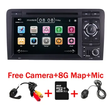 2DIN Car DVD GPS For Audi A3 S3 2002-2011 Canbus Radio GPS Bluetooth 1080P 3G USB Host Ipod Map
2DIN Car DVD GPS For Audi A3 S3 2002-2011 Canbus Radio GPS Bluetooth 1080P 3G USB Host Ipod Map