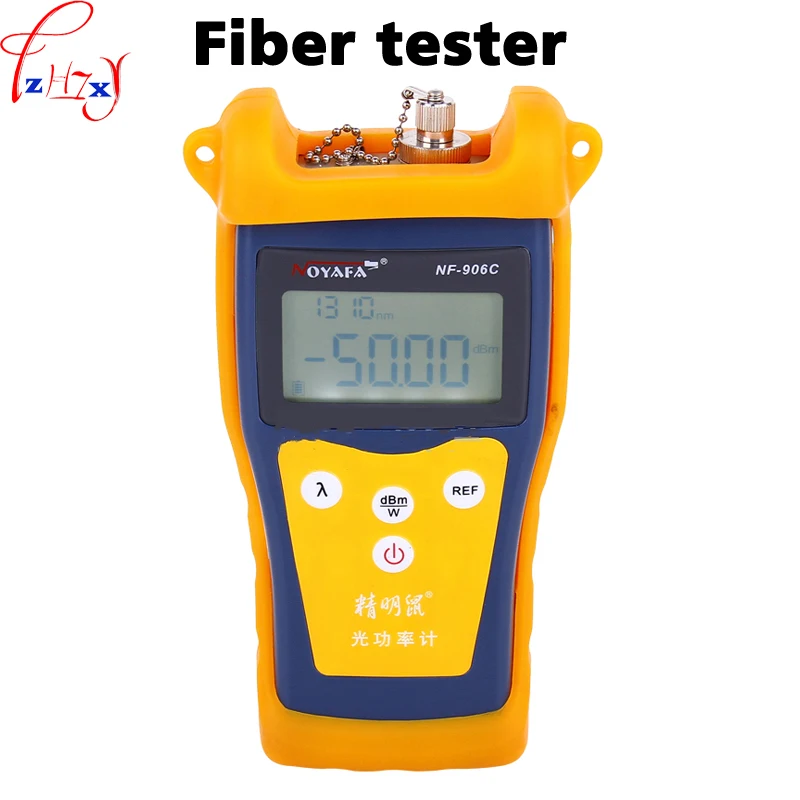 Hand-held optical fiber tester NF-906C LCD display English optical power meter -50~+26 dBm fiber optic tester 9V
Hand-held optical fiber tester NF-906C LCD display English optical power meter -50~+26 dBm fiber optic tester 9V