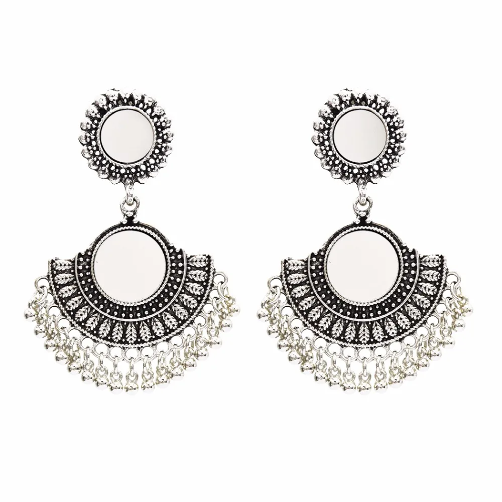 Indian Jewelry Jhumka Earrings Vintage Silver Gold Bells Statement Earrings for Women Bohemia Egypt Gypsy Tribal Party Afghan
Indian Jewelry Jhumka Earrings Vintage Silver Gold Bells Statement Earrings for Women Bohemia Egypt Gypsy Tribal Party Afghan
