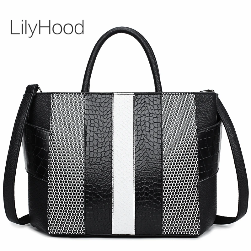 Patchwork Serpentine Skin Print Handbag Women Fashion Big Size Top-handle Bag for Work Female Artificial Leather Crossbody Bag
Patchwork Serpentine Skin Print Handbag Women Fashion Big Size Top-handle Bag for Work Female Artificial Leather Crossbody Bag