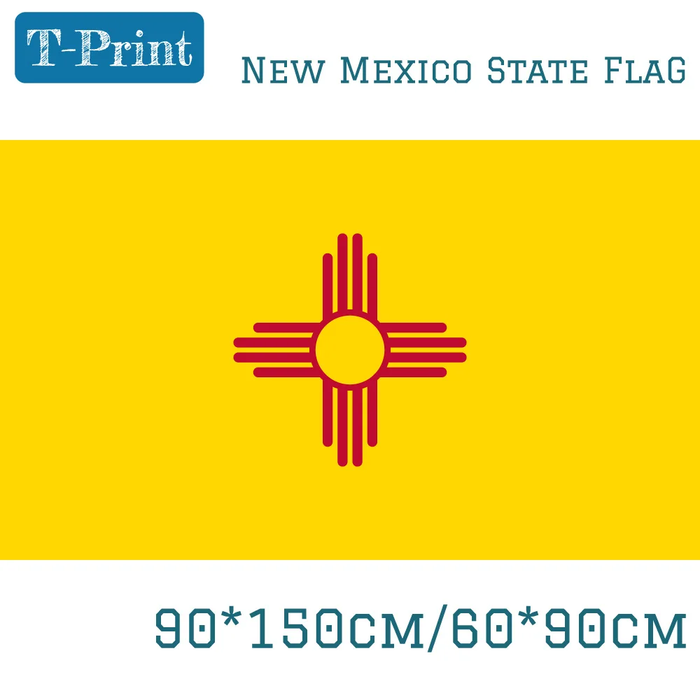 State of New Mexico Flag 3*5 Feet USA Polyester 90*150cm 60*90cm Flag America For Home Decoration
State of New Mexico Flag 3*5 Feet USA Polyester 90*150cm 60*90cm Flag America For Home Decoration