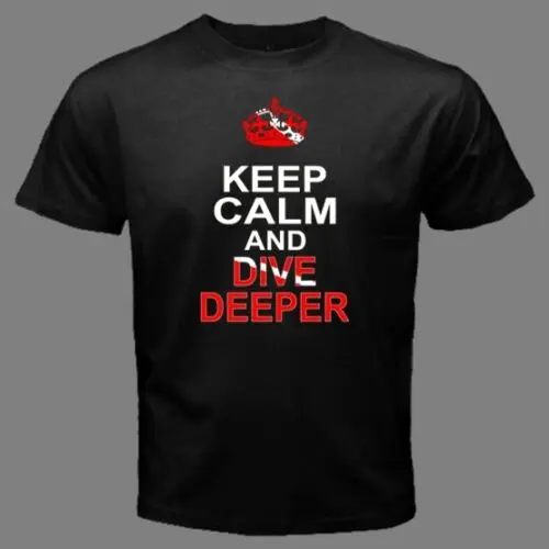 Keep Calm and Dive Deeper Scuba Diving Equipment Diver Down Flag T-Shirt Kcd New 2019 Hip Hop Men Fashion Tee Shirts
Keep Calm and Dive Deeper Scuba Diving Equipment Diver Down Flag T-Shirt Kcd New 2019 Hip Hop Men Fashion Tee Shirts
