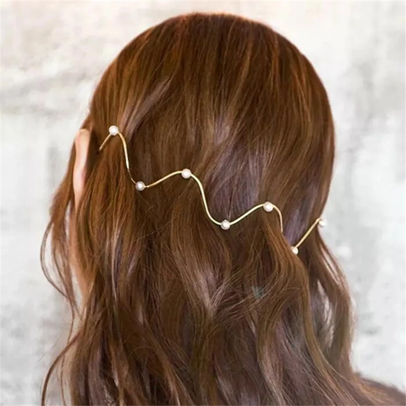 M MISM Girls Hair Band Imitation Pearl Wave Head Buckle Hair Wrap Headpieces Hair Head Hoop Princess Hair Holders Accessories
M MISM Girls Hair Band Imitation Pearl Wave Head Buckle Hair Wrap Headpieces Hair Head Hoop Princess Hair Holders Accessories