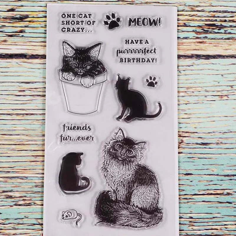 Meow cat transparent clear stamp for DIY Scrapbooking/Card Making/Kids Christmas Fun Decoration Supplies
Meow cat transparent clear stamp for DIY Scrapbooking/Card Making/Kids Christmas Fun Decoration Supplies