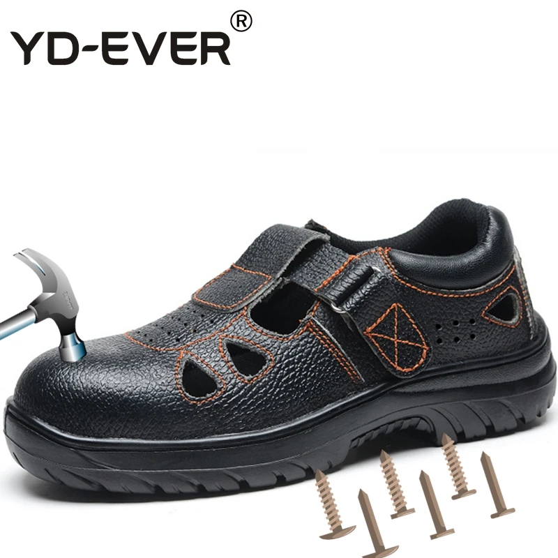YD-EVER Big Size Men Work Safety Shoes Steel Toe Cap Steel Insole Genuine Leather Work Sandals Men Summer Safe Toe Work Shoes
YD-EVER Big Size Men Work Safety Shoes Steel Toe Cap Steel Insole Genuine Leather Work Sandals Men Summer Safe Toe Work Shoes