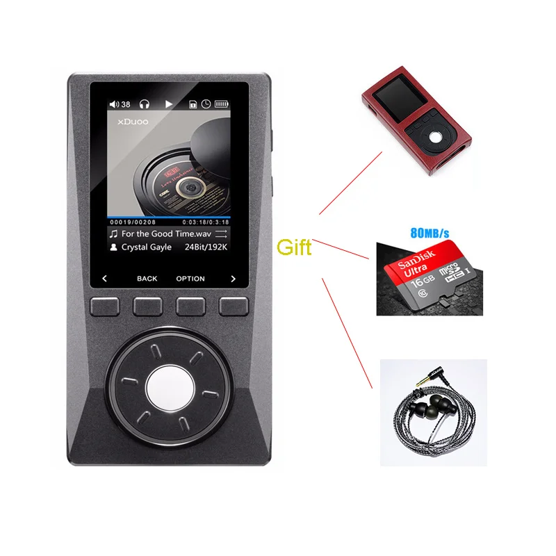 XDUOO X10 Portable HD HIFI DSD Music Player 192KHz/24bit DAP Support Optical Output MP3 with DP1 Headphones Earphone 16GB+Case
XDUOO X10 Portable HD HIFI DSD Music Player 192KHz/24bit DAP Support Optical Output MP3 with DP1 Headphones Earphone 16GB+Case