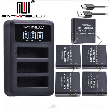5x AZ16 1 Battery AZ16-1 + LEDUSB3slots Charger + 5battery box For Xiaomi Yi 2 4K Yi 4K+ Yi360 VR Xiao Mi Yi Lite Action Cameras
5x AZ16 1 Battery AZ16-1 + LEDUSB3slots Charger + 5battery box For Xiaomi Yi 2 4K Yi 4K+ Yi360 VR Xiao Mi Yi Lite Action Cameras