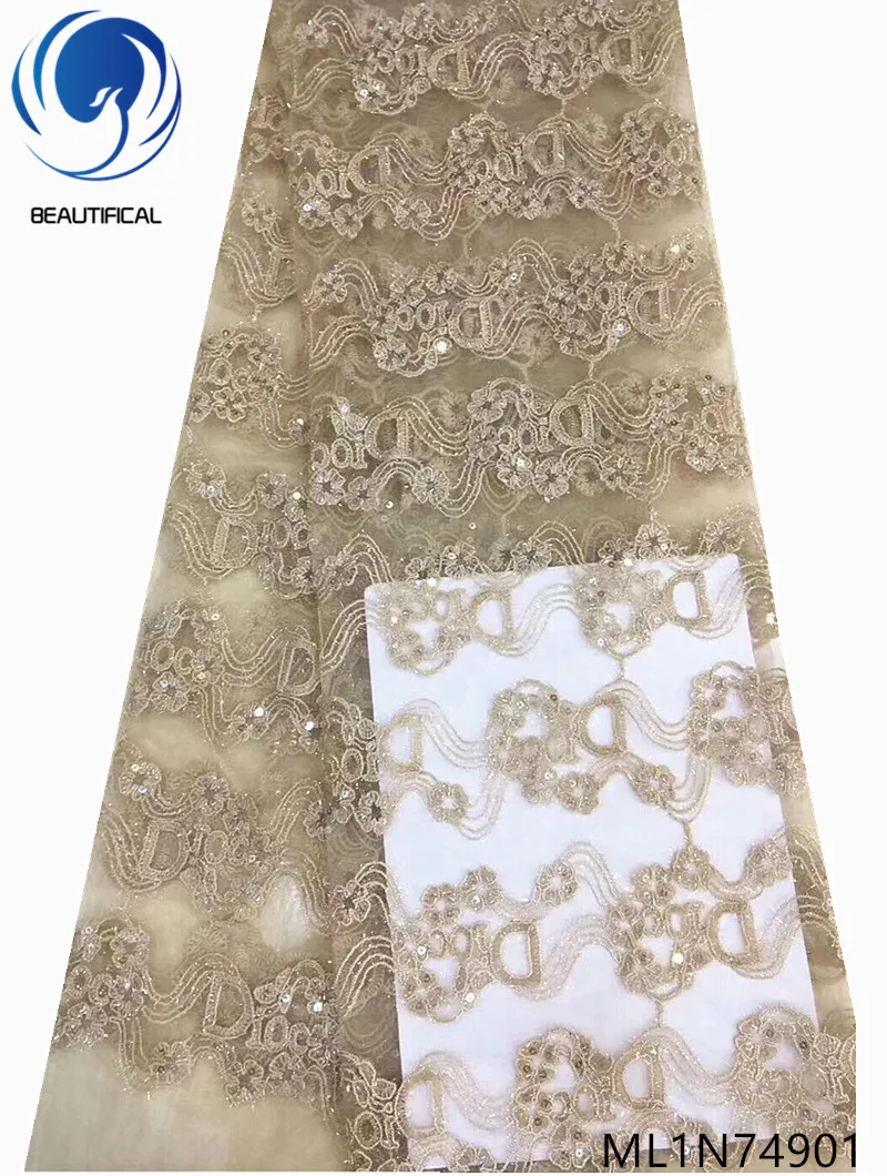 Beautifical Nigerian lace fabrics 2019 Hot sale net lace sequins fabric 5yards embroidery french lace fabric for dress ML1N749
Beautifical Nigerian lace fabrics 2019 Hot sale net lace sequins fabric 5yards embroidery french lace fabric for dress ML1N749