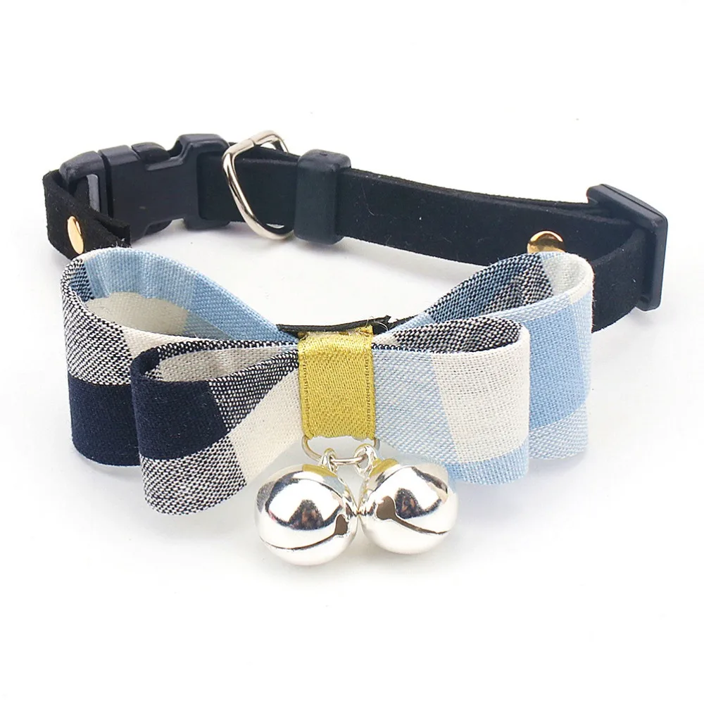 

Traumdeutung Small Cats Collars Bows Bell Personalized Accessories Product Kitten For Pets Collar Dogs Puppy Necklaces