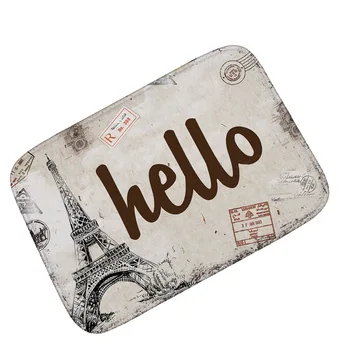 HELLO Paris Tower Vintage Doormat Super Soft Flannel Door Mat Absorbent Non-slip Bath Mat Home Decoration Floor Mat
HELLO Paris Tower Vintage Doormat Super Soft Flannel Door Mat Absorbent Non-slip Bath Mat Home Decoration Floor Mat
