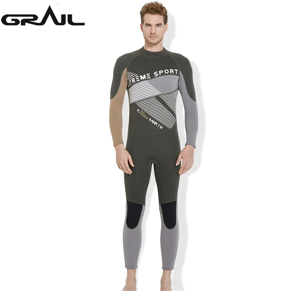 

3MM Neoprene Full Body Wet Suit Men Diving Wetsuits Jump Suit Winter Warm Back Zip Wet Suit Rash Guards Scuba Swimwear WS-18491