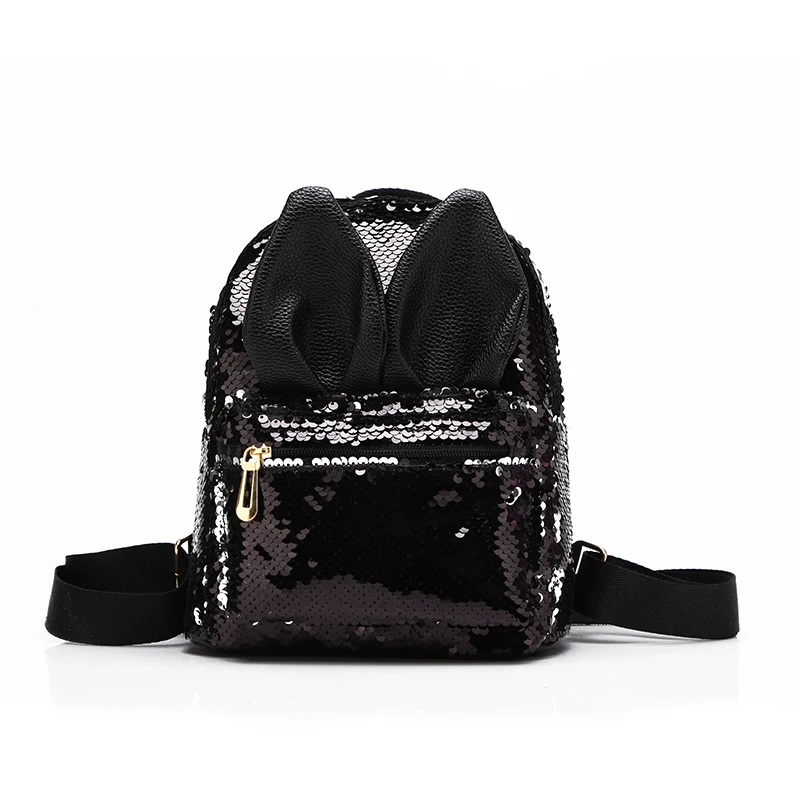 Cute Girls School Bag Sequins Mini Bag Fashion Rabbit Ear Backpack Outdoor Travel Shoulder Bag
Cute Girls School Bag Sequins Mini Bag Fashion Rabbit Ear Backpack Outdoor Travel Shoulder Bag