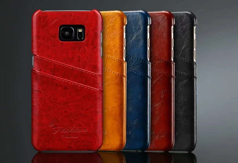 Luxury Leather font b Case b font For font b Samsung b font Galaxy S5 S6
